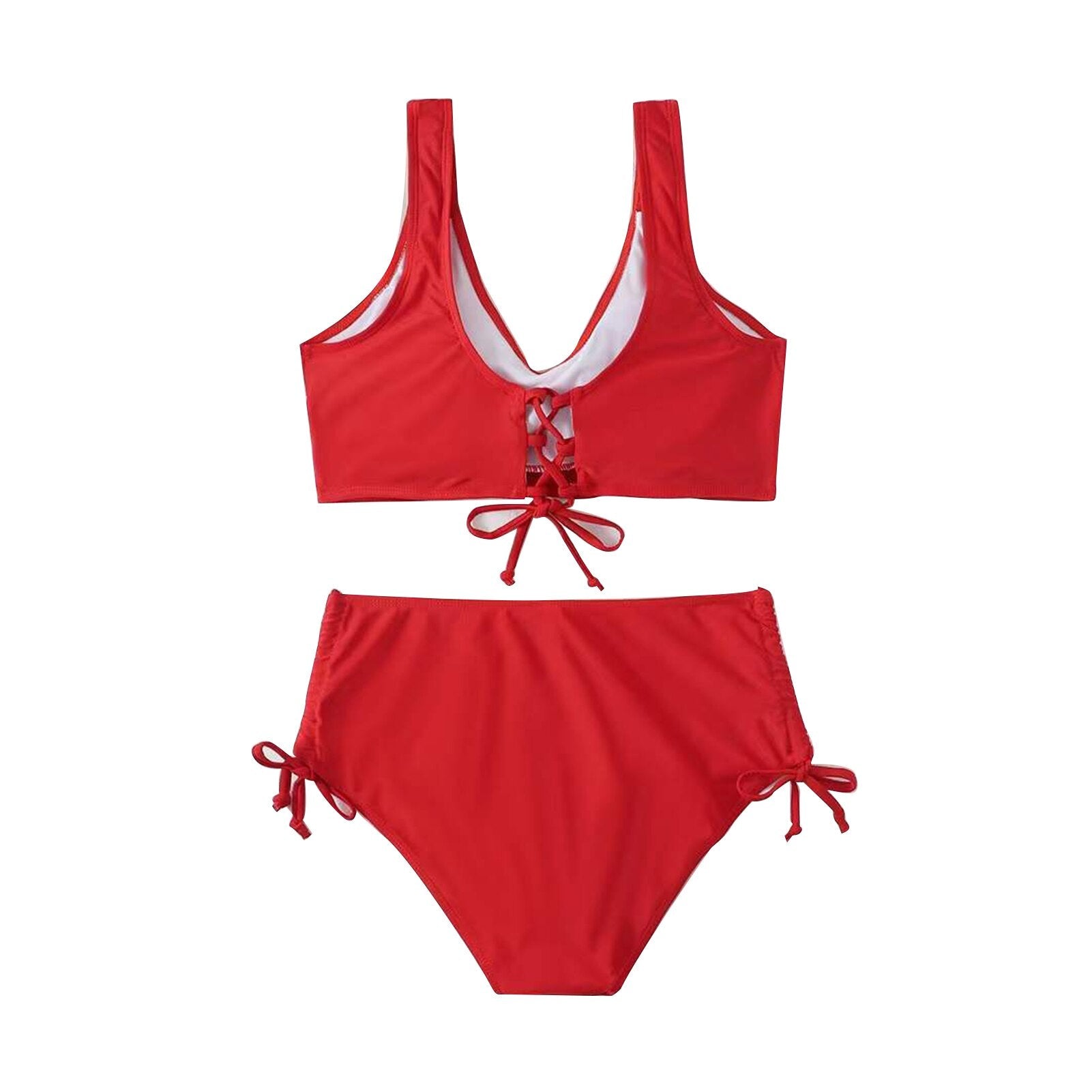 Maillot De Bain Deux Piece Rouge Vintage Vintage Nation