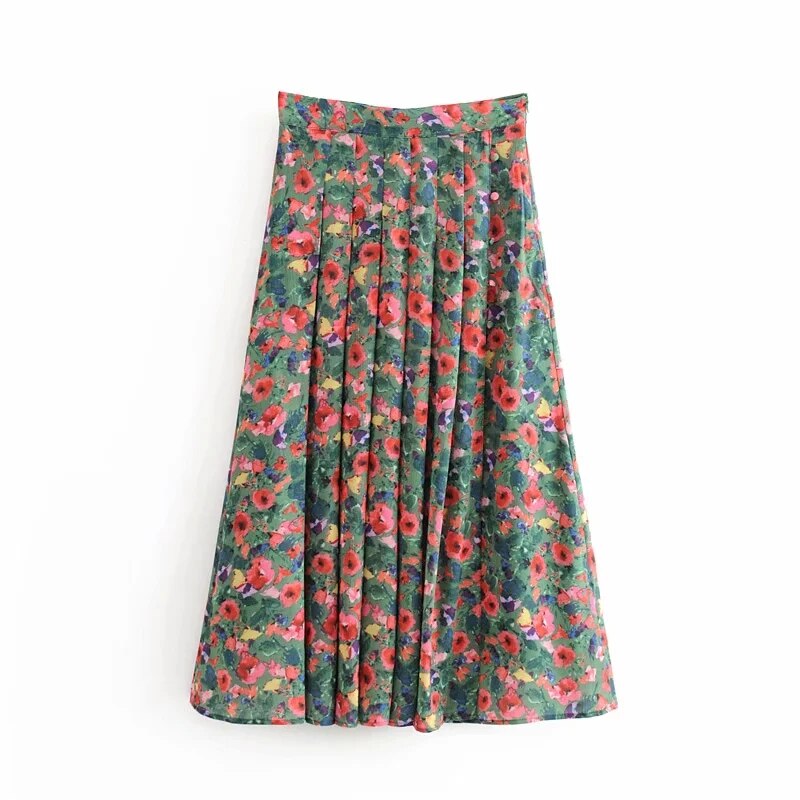 Jupe Vintage Années 60 - Taille 36 - Couleur écru/argent - Très Bon état