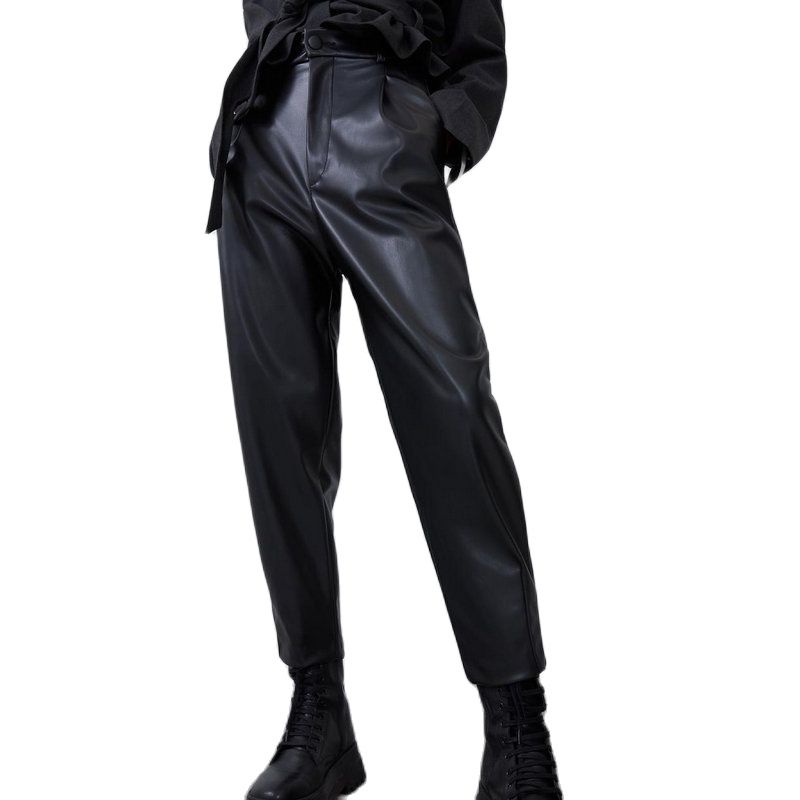Pantalon cuir vintage femme deals