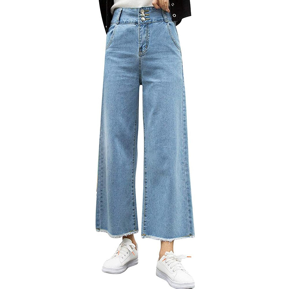 Pantalon Femme Vintage Taille Haute