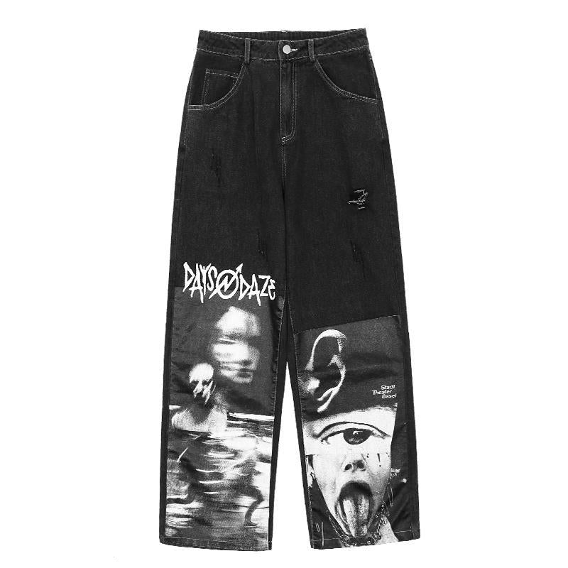 Pantalon deals motif femme