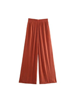 Pantalon Orange Femme Vintage