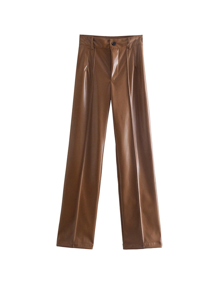 Pantalon simili cuir femme vintage Vintage Nation