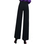 Pantalon Taille Haute Femme Noir Vintage