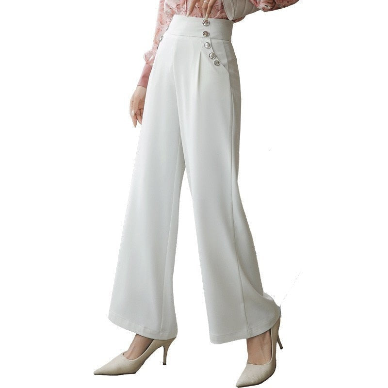 Pantalon Taille Haute Femme Vintage