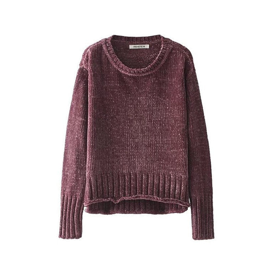 Pull tennis col en v vintage femme