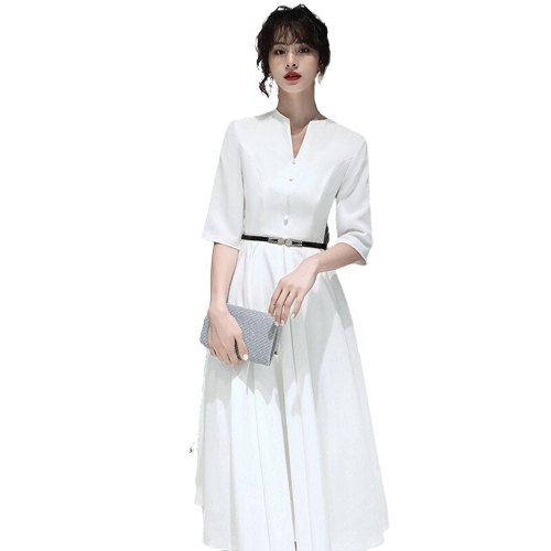 Robe Ann e 20 Grande Taille Blanche Vintage Nation