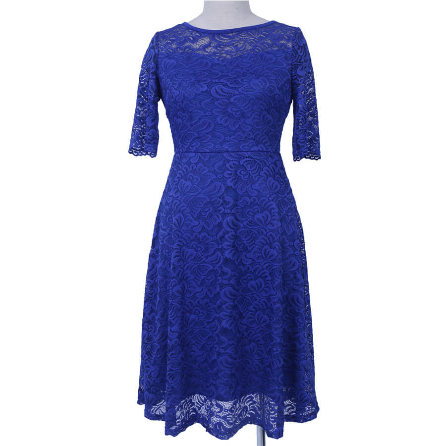 Robe Année 50 Bleue