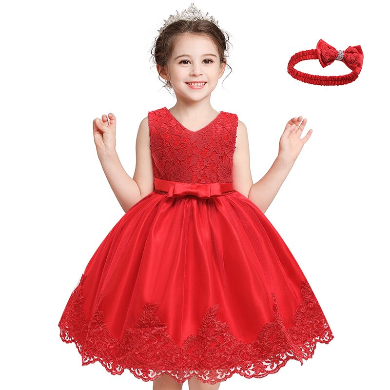 Robe ceremonie rouge online fille