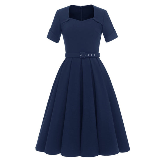 Robe Patineuse Année 50 Turquoise - Louise Vintage Robe Patineuse Année 50 Turquoise - Louise Vintage
