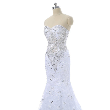 Robe De Mari?�e Princesse Bleu Et Blanc - Vintage Nation