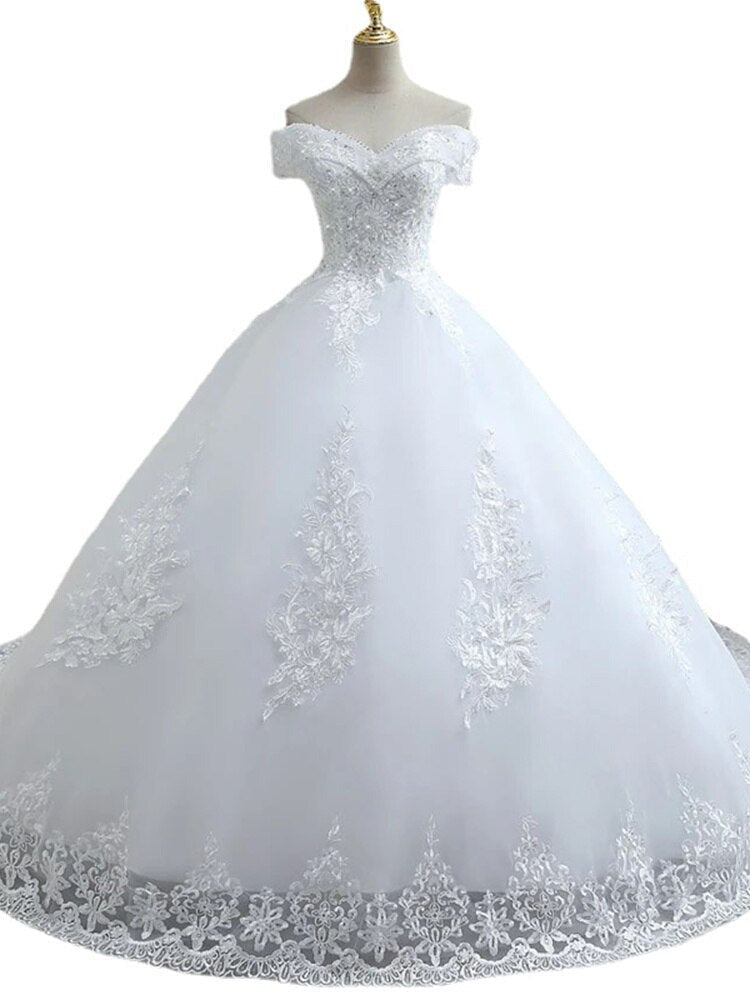 Robe De Mariée Princesse Bouffantes Dos Nu