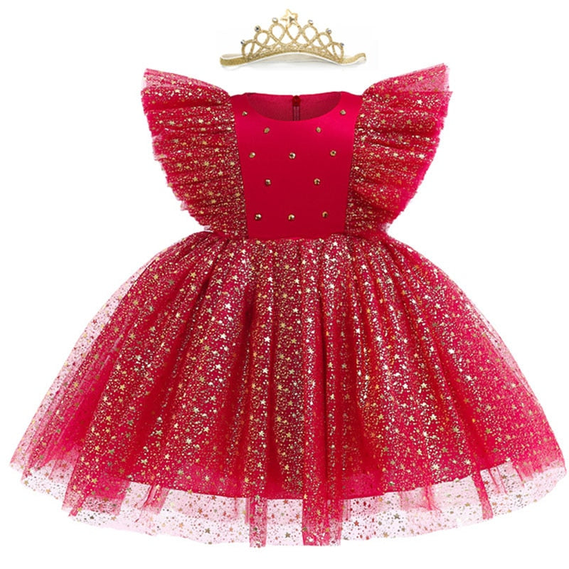 Robe De Princesse Bebe Noel Vintage Nation