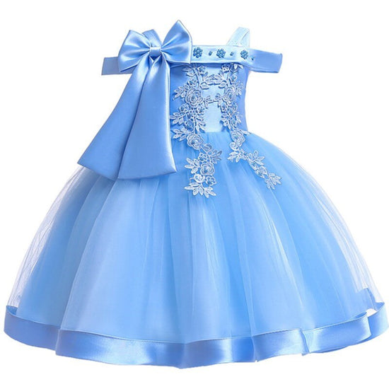 Robe Fille 3 Ans Princesse Bleu Ciel