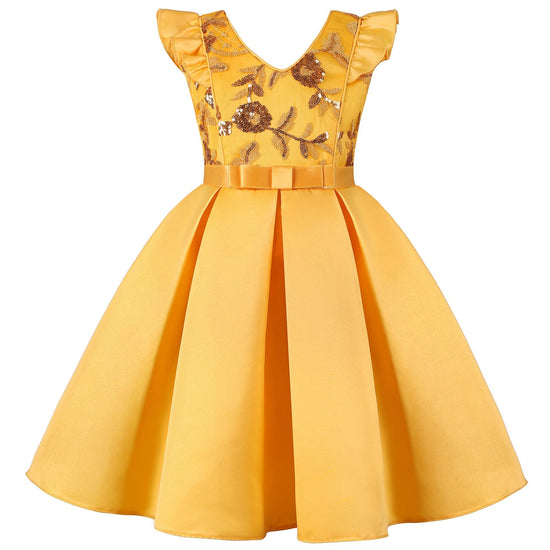 Robe Princesse Courte Petite Fille Vintage Nation