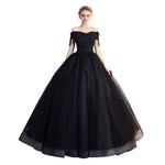 Robe Princesse Longue Femme Noir