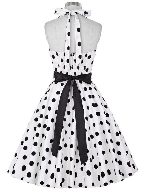 Robe Femme Octobre Rose - Sensibilisation Cancer Du Sein, Motif Cœur Et Ruban Rose, Style Vintage Années 50 - Tissu Doux