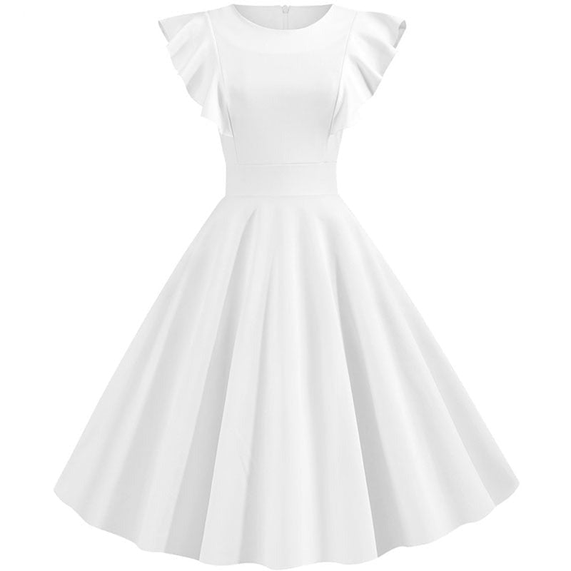 Robe style année 50 blanche
