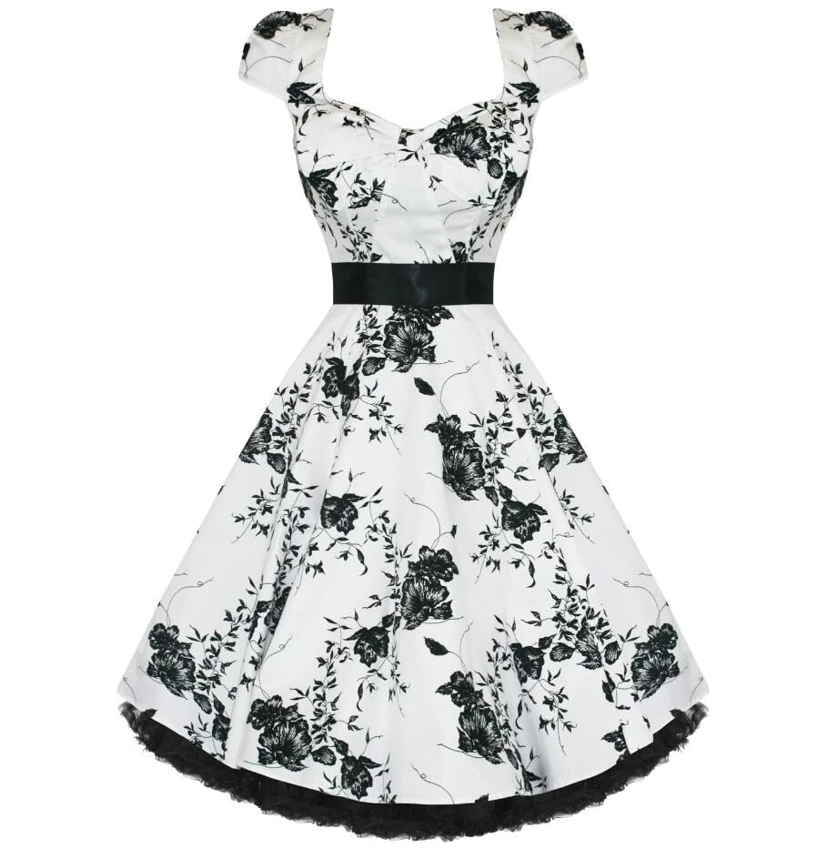 Robe De Bal Vintage Années 1950-60 - Soie Bleu Argenté Avec Traîne