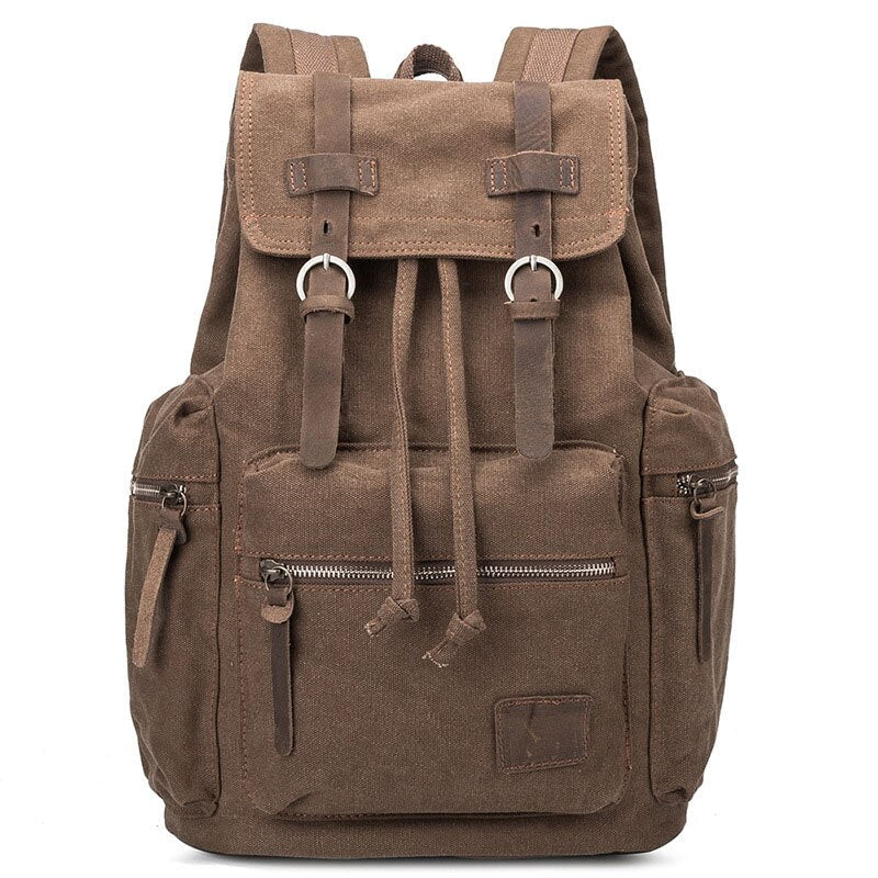 Sac à dos en toile et cuir Katana 2 poches Sac à dos en toile et cuir Katana 2 poches