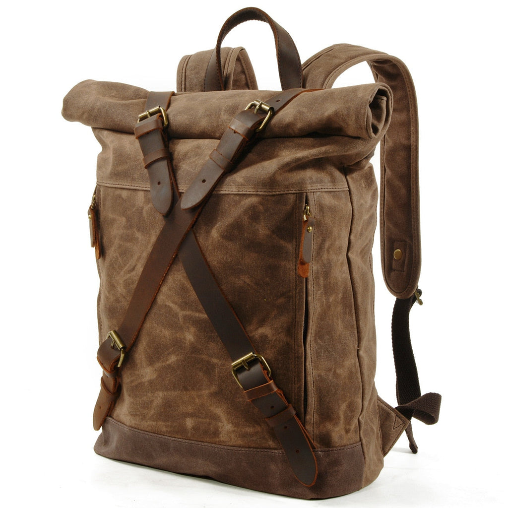 Sac cuir vintage marron style chasse / randonnée - Sport & Plein air Sac cuir vintage marron style chasse / randonnée - Sport & Plein air