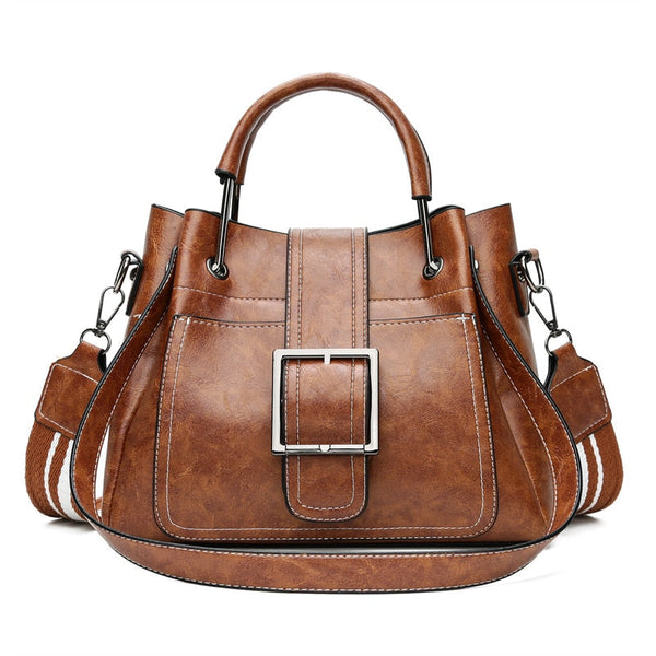 Sac à Main Vintage Beige En Faux Cuir - Fourre-tout Femme, Style Rétro