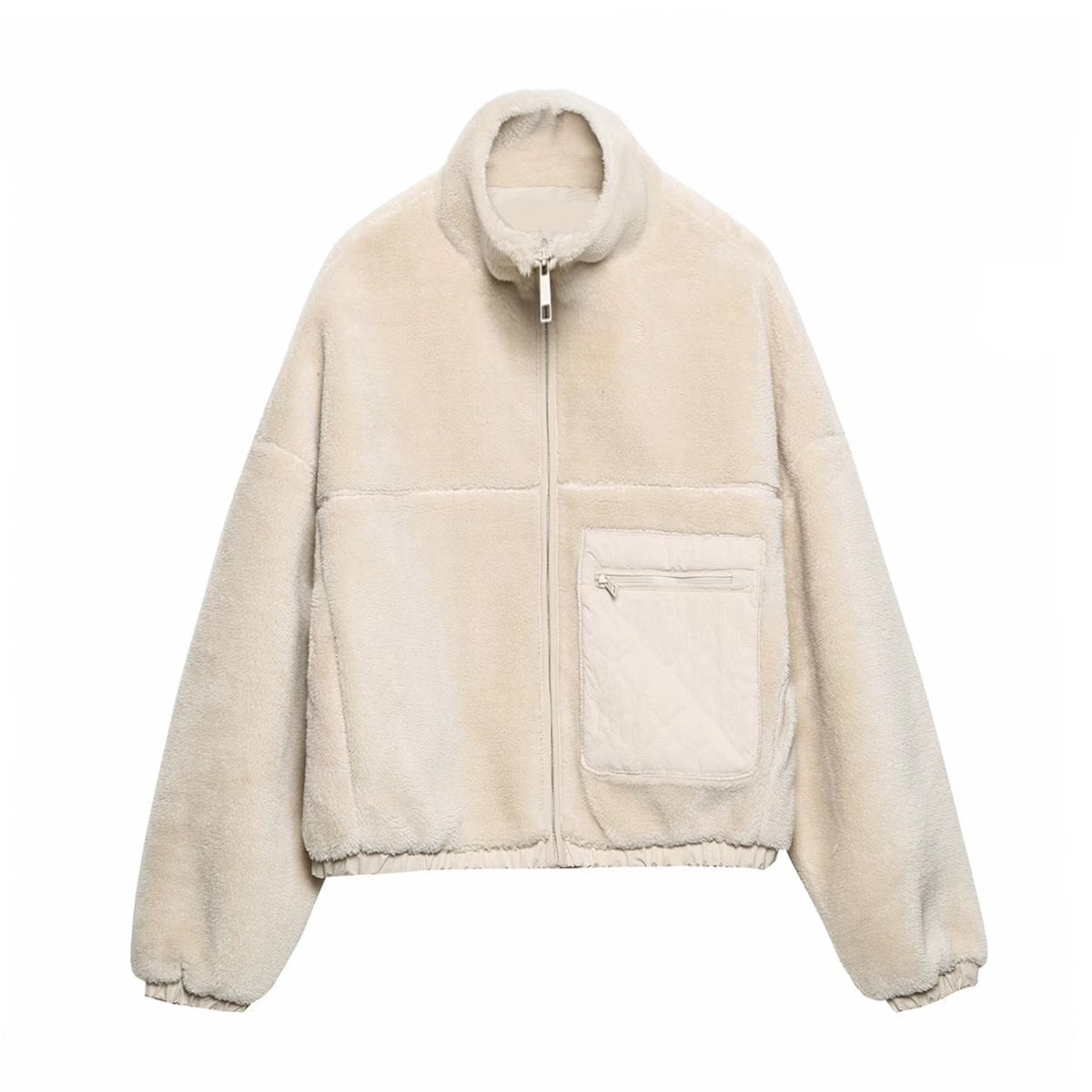 sweat femme sans capuche zippé basic sweatshirts courte avec poche large pull hiver chaud chic et élégant fermeture eclair Intégrale haut thermique sweat femme sans capuche zippé basic sweatshirts courte avec poche large pull hiver chaud chic et élégant fermeture eclair Intégrale haut thermique