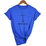 T-shirt blanc col rond vintage femme