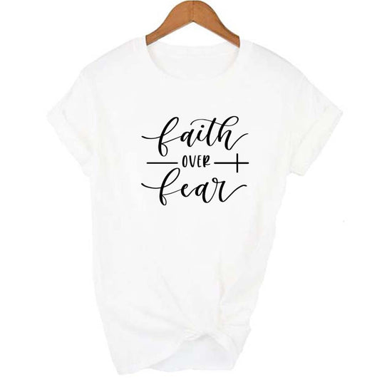 T-shirt blanc col rond vintage femme