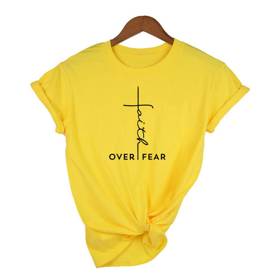 T-shirt blanc col rond vintage femme