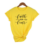 T-shirt blanc col rond vintage femme