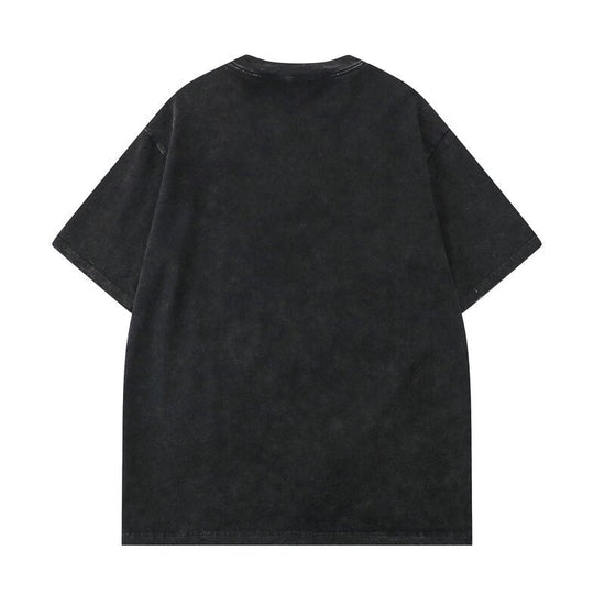 T-shirt homme uni noir vintage