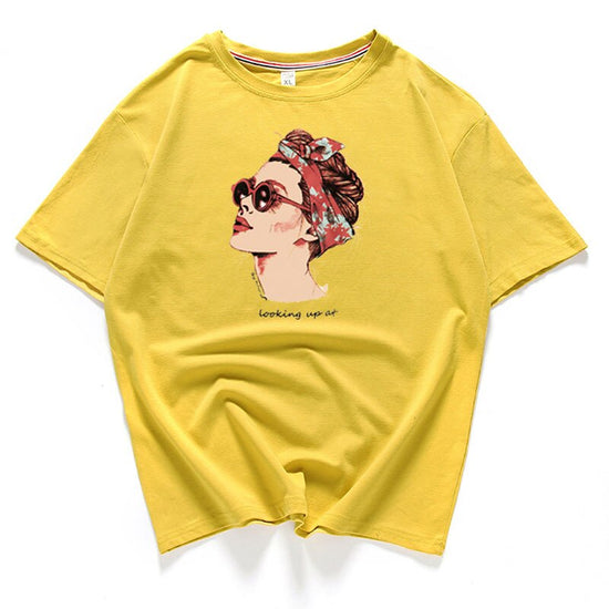 T-shirt imprimé femme vintage