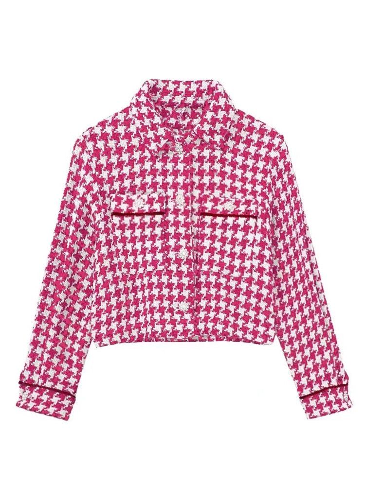 Veste a carreaux femme vintage Vintage Nation