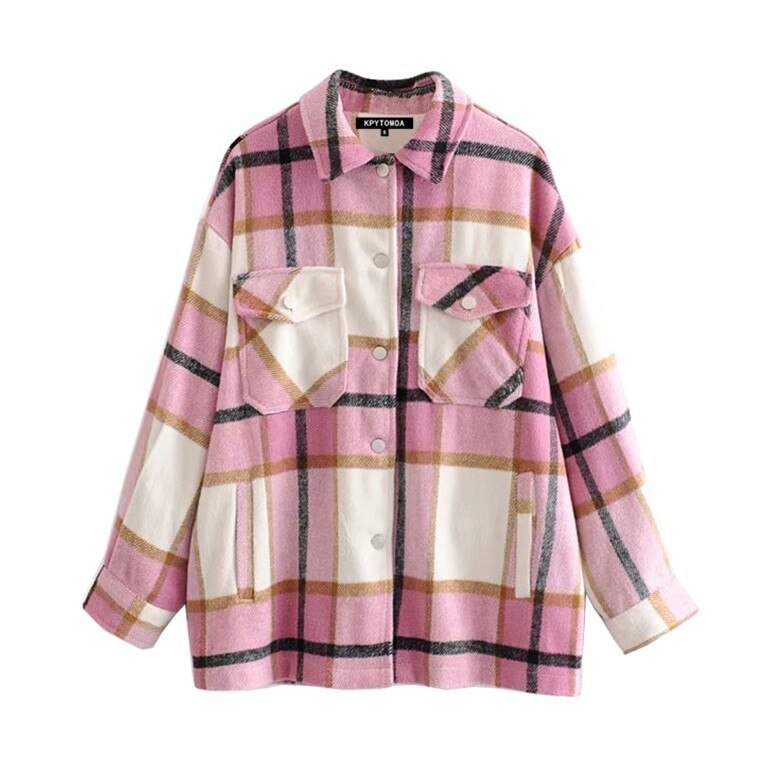 Veste a carreaux vintage sales femme