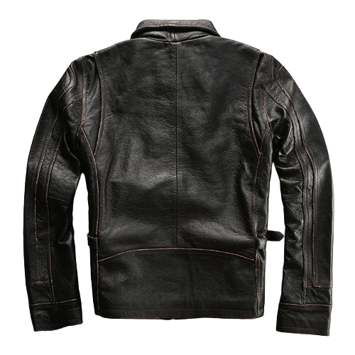Veste En Cuir Vintage Pelle Pelle Homme Taille 2XL - Style Bomber, édition Limitée, Très Bon état